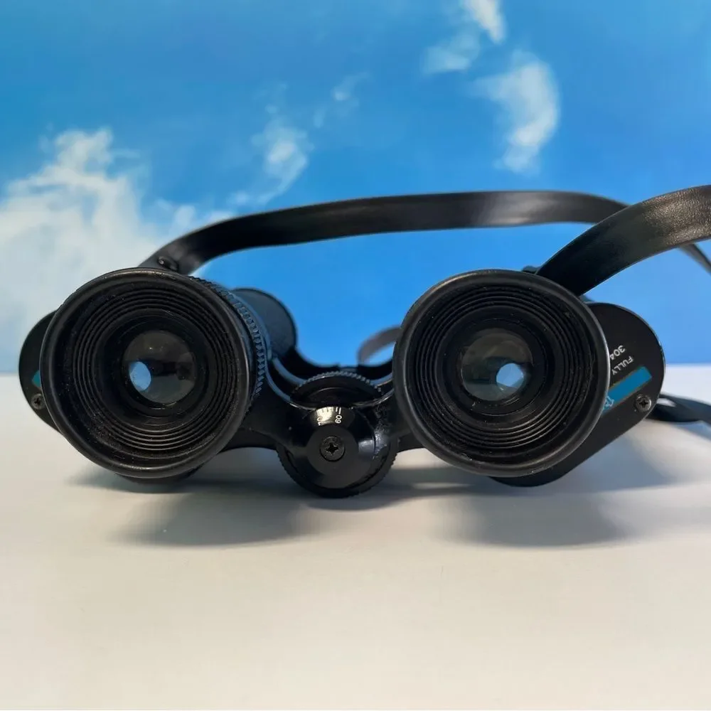 Vintage Tasco 7x35 Binoculars – Model 304 – Great Condition + Case & Strap
